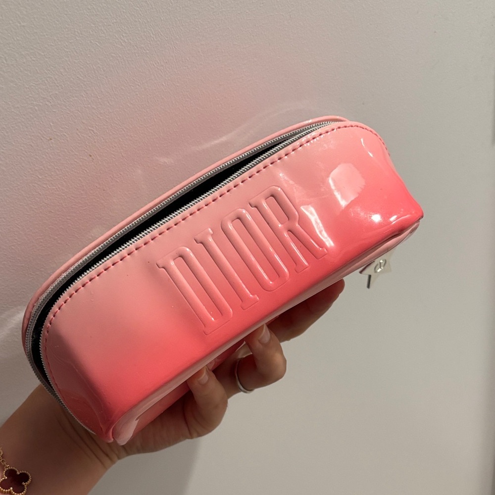 Dior Glossy Pink Makeup Bag